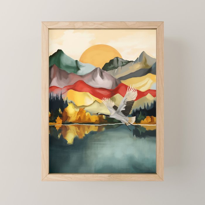 Silent Flight  Mini Art Print Gallery Image 1
