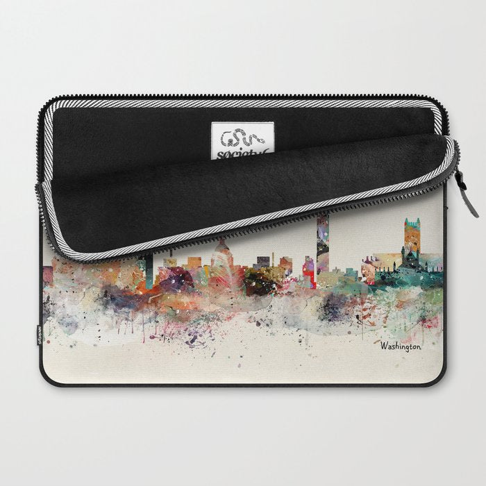 washington dc skyline Laptop Sleeve Gallery Image 2