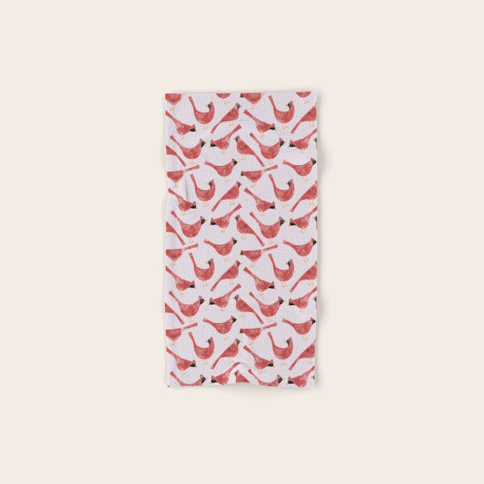 Red  Cardinal Birds Bath Towel Gallery Image 1