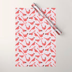 Red  Cardinal Birds Wrapping Paper Gallery Image 1