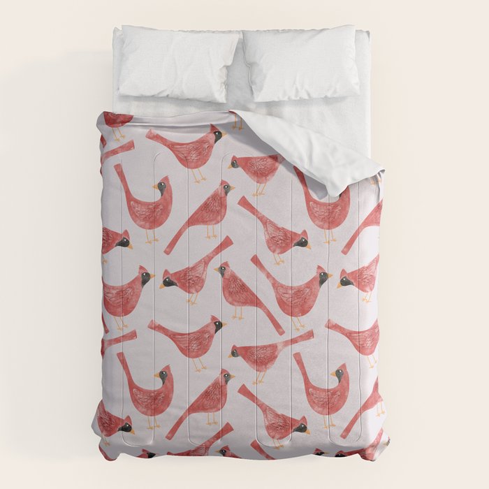 Red  Cardinal Birds Comforter Gallery Image 6