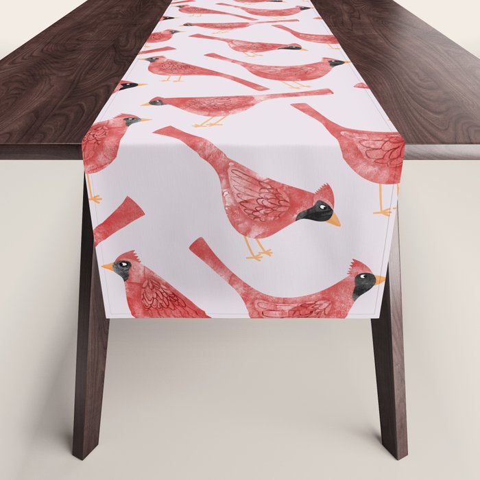 Red  Cardinal Birds Table Runner Gallery Image 1