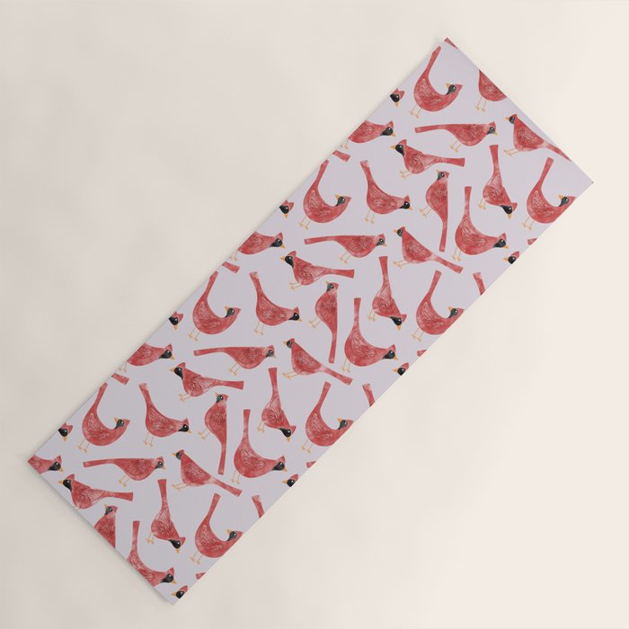 Red  Cardinal Birds Yoga Mat Gallery Image 1