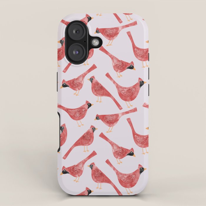 Red  Cardinal Birds iPhone Case Gallery Image 1