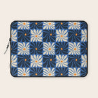 Vintage flower art pattern Laptop Sleeve Gallery Image 1