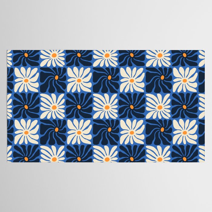 Vintage flower art pattern Tablecloth Gallery Image 2