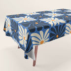Vintage flower art pattern Tablecloth Gallery Image 1