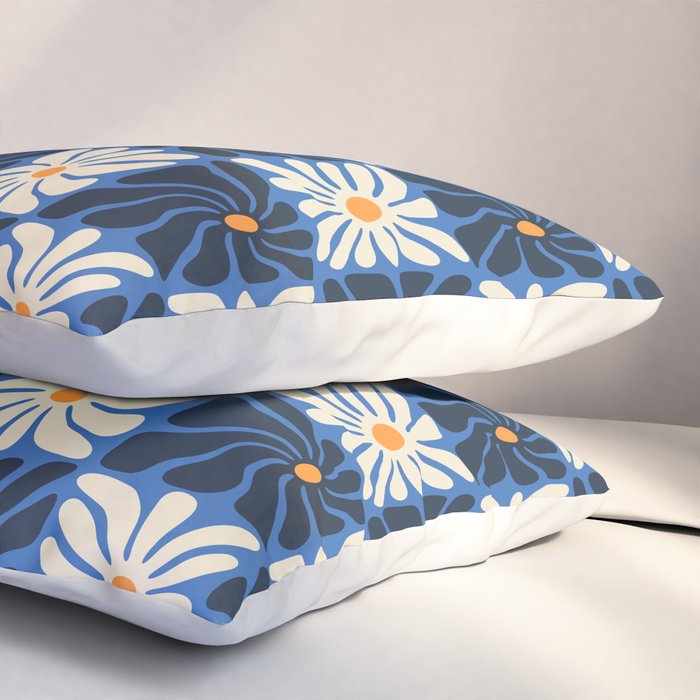 Vintage flower art pattern Pillow Sham Gallery Image 3