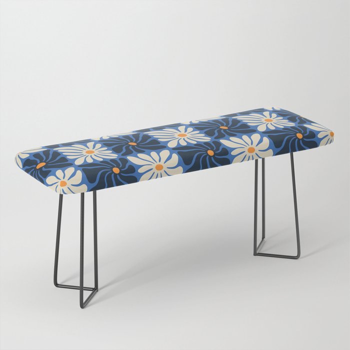 Vintage flower art pattern Bench Gallery Image 1