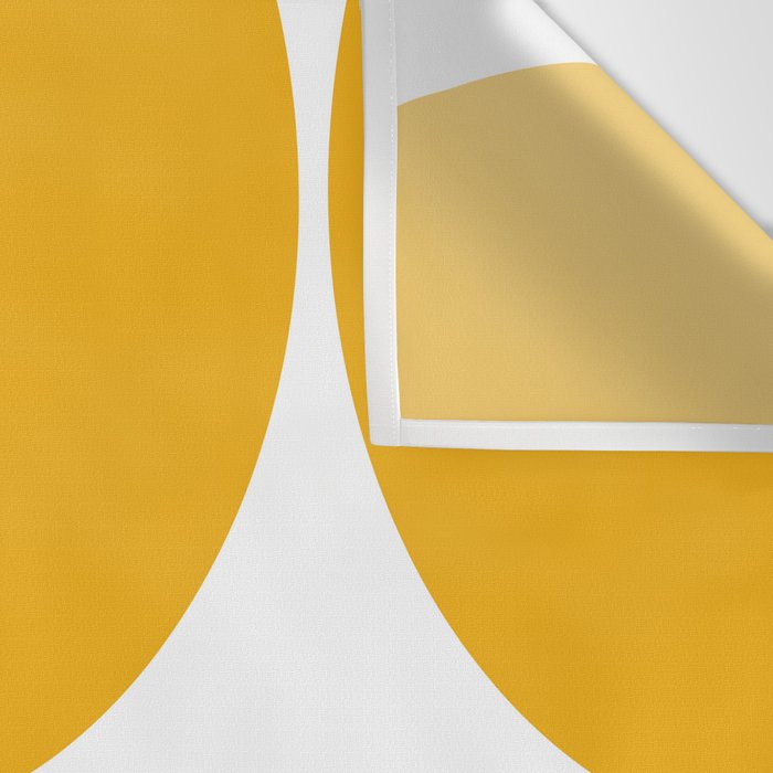 Mid Century Modern Yellow Square Wall Tapestry Gallery Image 3
