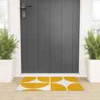 Mid Century Modern Yellow Square Welcome Mat Gallery Image 3