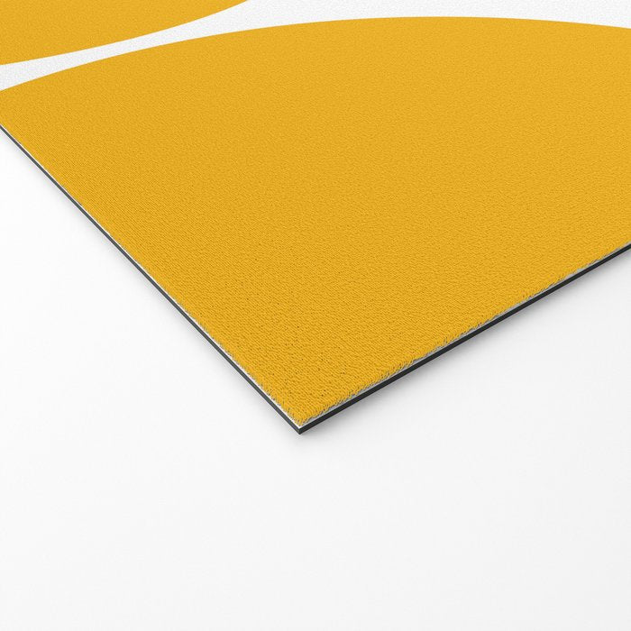 Mid Century Modern Yellow Square Welcome Mat Gallery Image 2