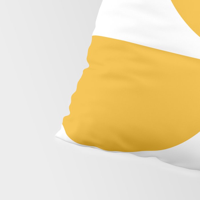 Mid Century Modern Yellow Square Pillow Sham Gallery Image 4