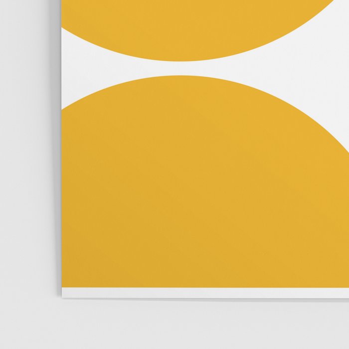 Mid Century Modern Yellow Square Poster Gallery Image 3