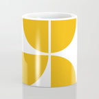 Mid Century Modern Yellow Square Coffee Mug Gallery Image 4