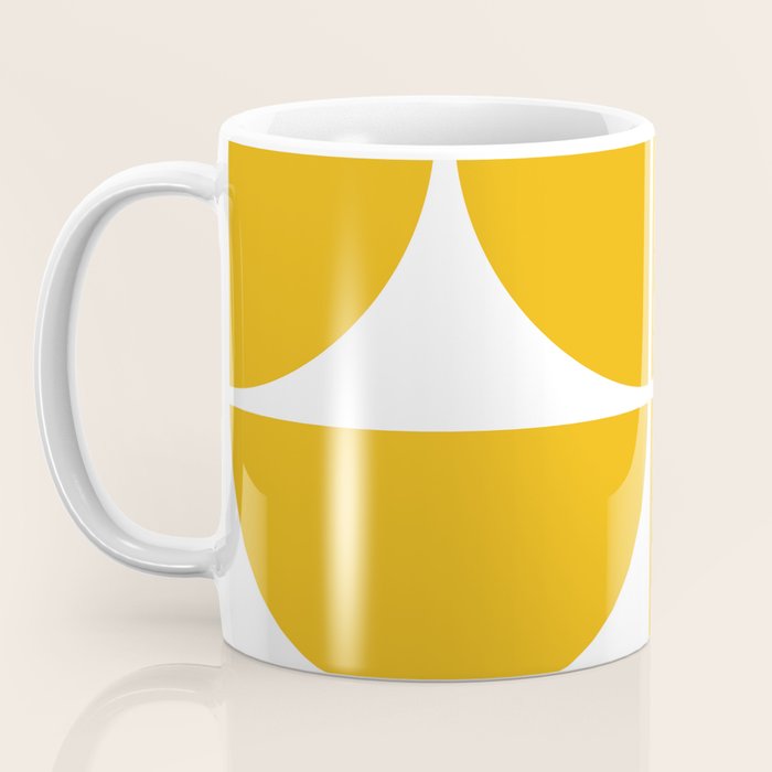 Mid Century Modern Yellow Square Coffee Mug Gallery Image 3
