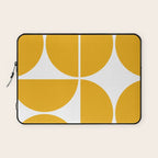 Mid Century Modern Yellow Square Laptop Sleeve Gallery Image 1