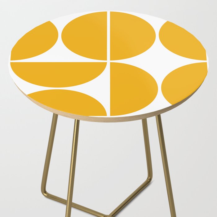Mid Century Modern Yellow Square Side Table Gallery Image 2