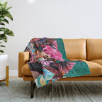 Flowery Frida Throw Blanket Gallery Image 1