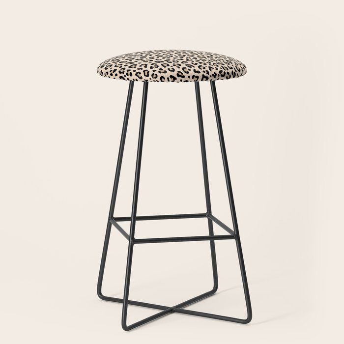 BLACK and WHITE LEOPARD PRINT â Ecru | Collection : Leopard spots â Punk Rock Animal Prints | Stool Gallery Image 1