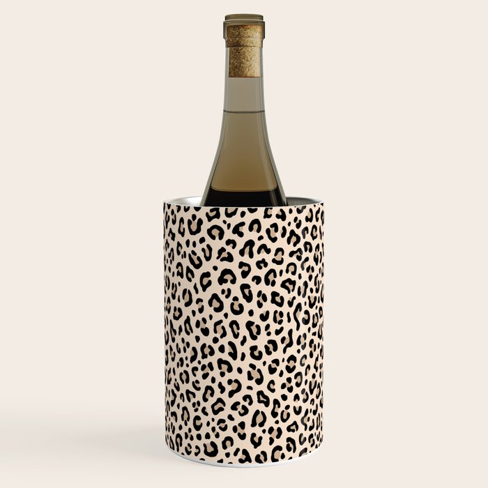 BLACK and WHITE LEOPARD PRINT â Ecru | Collection : Leopard spots â Punk Rock Animal Prints | Wine Chiller Gallery Image 3