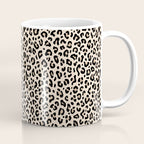 BLACK and WHITE LEOPARD PRINT â Ecru | Collection : Leopard spots â Punk Rock Animal Prints | Coffee Mug Gallery Image 1