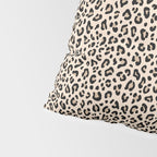 BLACK and WHITE LEOPARD PRINT â Ecru | Collection : Leopard spots â Punk Rock Animal Prints | Pillow Sham Gallery Image 4