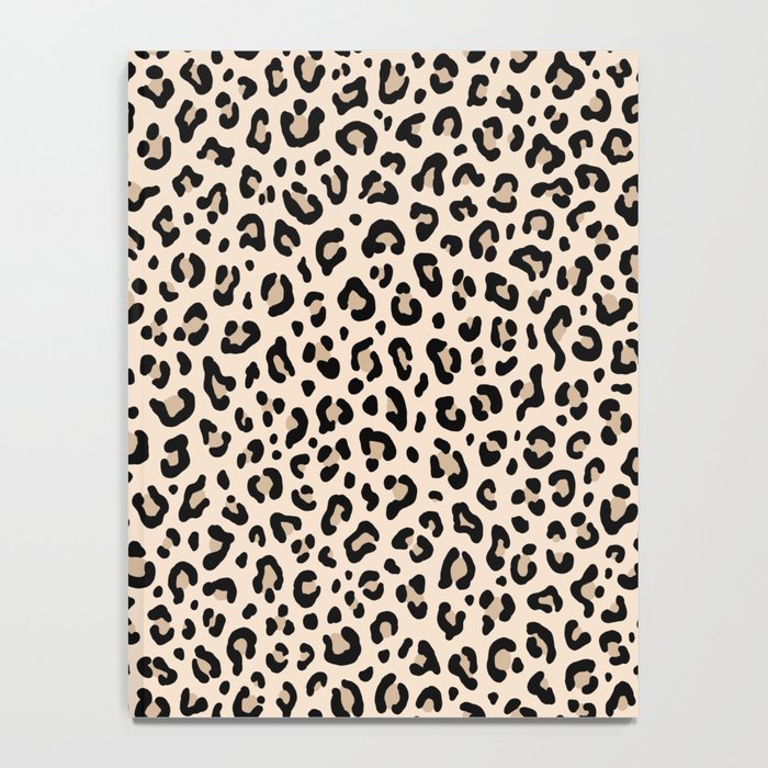 BLACK and WHITE LEOPARD PRINT â Ecru | Collection : Leopard spots â Punk Rock Animal Prints | Notebook Gallery Image 4