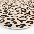 BLACK and WHITE LEOPARD PRINT â Ecru | Collection : Leopard spots â Punk Rock Animal Prints | Bath Mat Gallery Image 3