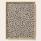 BLACK and WHITE LEOPARD PRINT â Ecru | Collection : Leopard spots â Punk Rock Animal Prints | Serving Tray Gallery Image 1