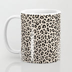 BLACK and WHITE LEOPARD PRINT â Ecru | Collection : Leopard spots â Punk Rock Animal Prints | Coffee Mug Gallery Image 3