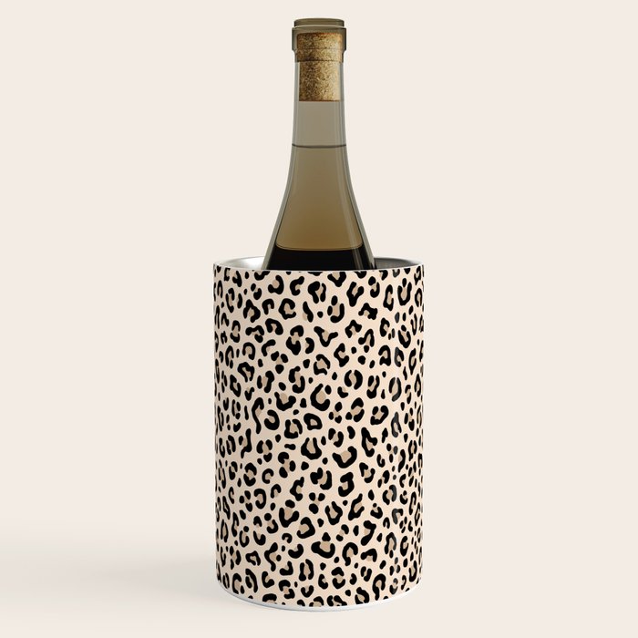 BLACK and WHITE LEOPARD PRINT â Ecru | Collection : Leopard spots â Punk Rock Animal Prints | Wine Chiller Gallery Image 1