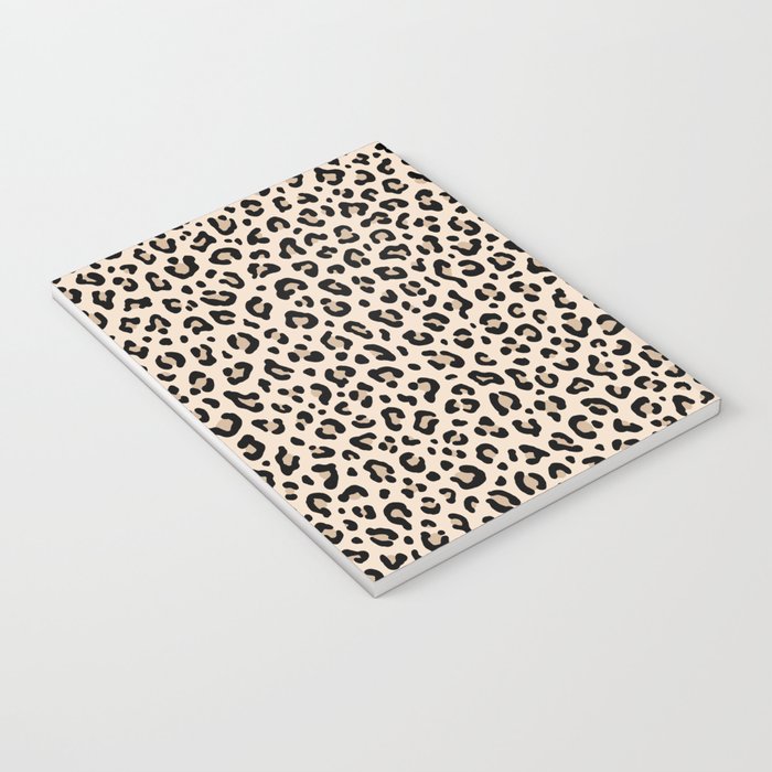 BLACK and WHITE LEOPARD PRINT â Ecru | Collection : Leopard spots â Punk Rock Animal Prints | Notebook Gallery Image 3