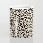 BLACK and WHITE LEOPARD PRINT â Ecru | Collection : Leopard spots â Punk Rock Animal Prints | Coffee Mug Gallery Image 4