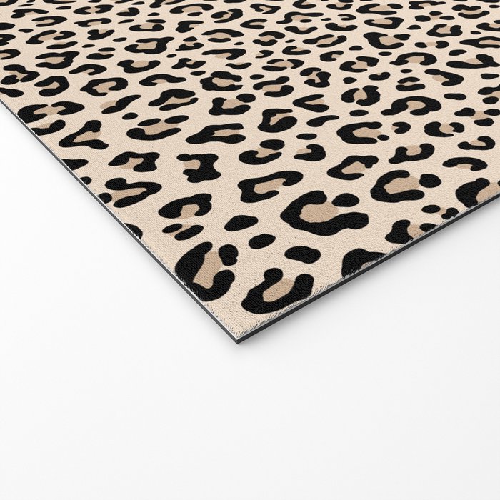 BLACK and WHITE LEOPARD PRINT â Ecru | Collection : Leopard spots â Punk Rock Animal Prints | Welcome Mat Gallery Image 2