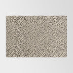 BLACK and WHITE LEOPARD PRINT â Ecru | Collection : Leopard spots â Punk Rock Animal Prints | Rug Gallery Image 2