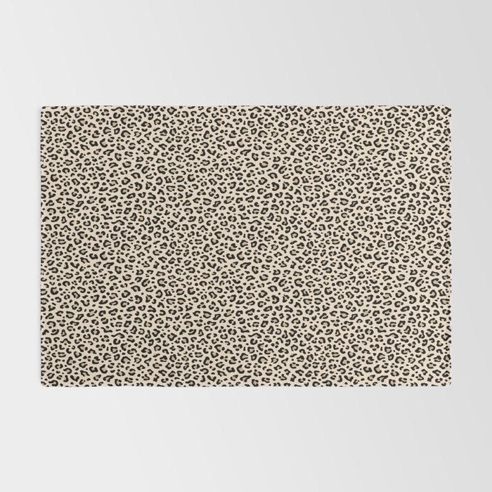 BLACK and WHITE LEOPARD PRINT â Ecru | Collection : Leopard spots â Punk Rock Animal Prints | Rug Gallery Image 2