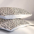 BLACK and WHITE LEOPARD PRINT â Ecru | Collection : Leopard spots â Punk Rock Animal Prints | Pillow Sham Gallery Image 3