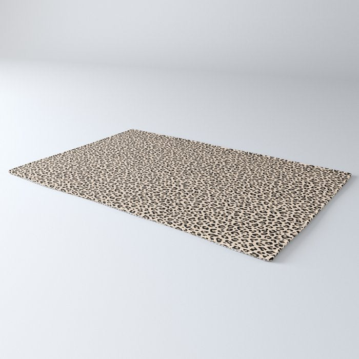 BLACK and WHITE LEOPARD PRINT â Ecru | Collection : Leopard spots â Punk Rock Animal Prints | Rug Gallery Image 3
