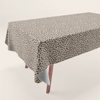 BLACK and WHITE LEOPARD PRINT â Ecru | Collection : Leopard spots â Punk Rock Animal Prints | Tablecloth Gallery Image 1