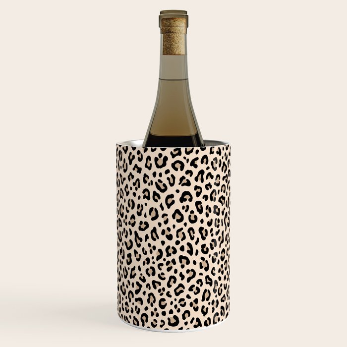 BLACK and WHITE LEOPARD PRINT â Ecru | Collection : Leopard spots â Punk Rock Animal Prints | Wine Chiller Gallery Image 2