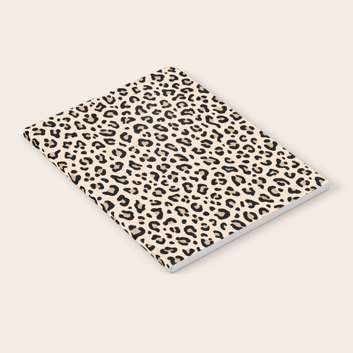 BLACK and WHITE LEOPARD PRINT â Ecru | Collection : Leopard spots â Punk Rock Animal Prints | Notebook Gallery Image 2