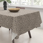 BLACK and WHITE LEOPARD PRINT â Ecru | Collection : Leopard spots â Punk Rock Animal Prints | Tablecloth Gallery Image 3