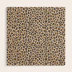 BLACK and WHITE LEOPARD PRINT â Ecru | Collection : Leopard spots â Punk Rock Animal Prints | Wood Wall Art Gallery Image 1