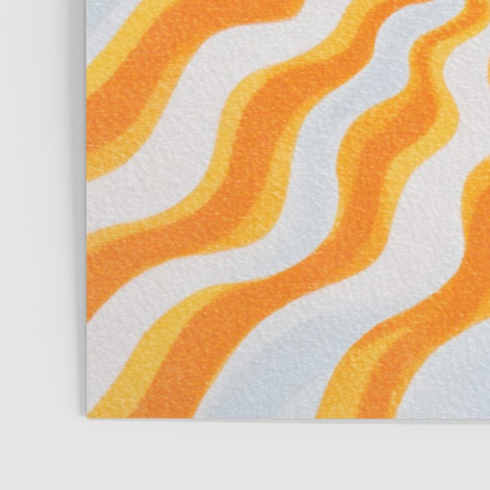 Radiant Sunburst Retro 70s Groovy Sunshine Vibes in Bold Orange and Yellow Poster Gallery Image 3