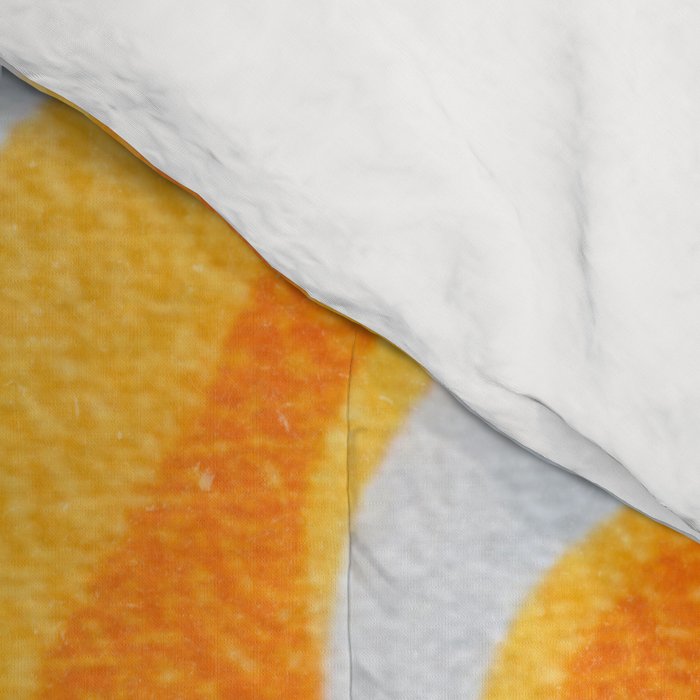 Radiant Sunburst Retro 70s Groovy Sunshine Vibes in Bold Orange and Yellow Comforter Gallery Image 4