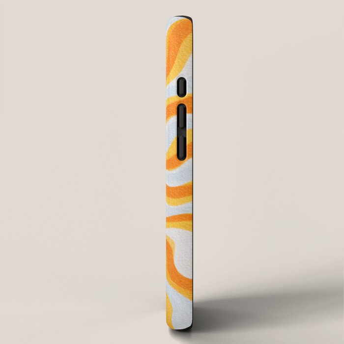 Radiant Sunburst Retro 70s Groovy Sunshine Vibes in Bold Orange and Yellow iPhone Case Gallery Image 2