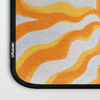 Radiant Sunburst Retro 70s Groovy Sunshine Vibes in Bold Orange and Yellow Laptop Sleeve Gallery Image 3