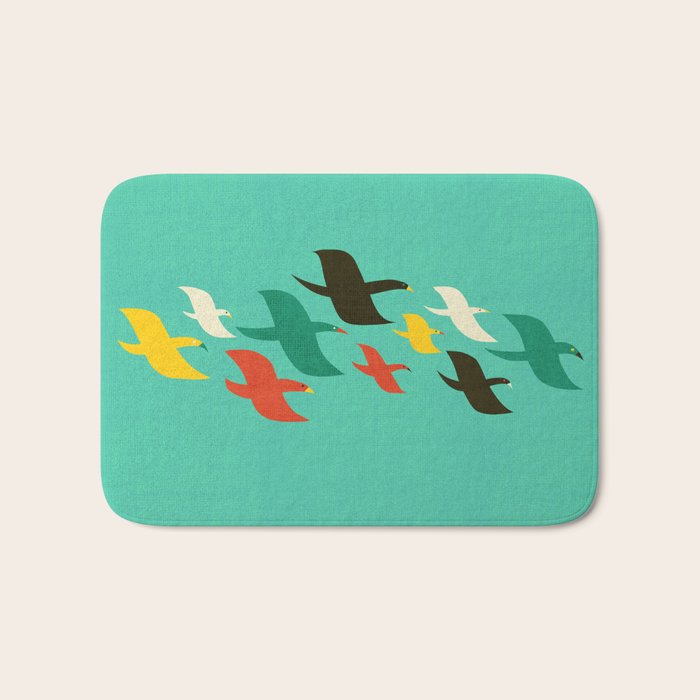 Birds are flying Bath Mat Gallery Image 1