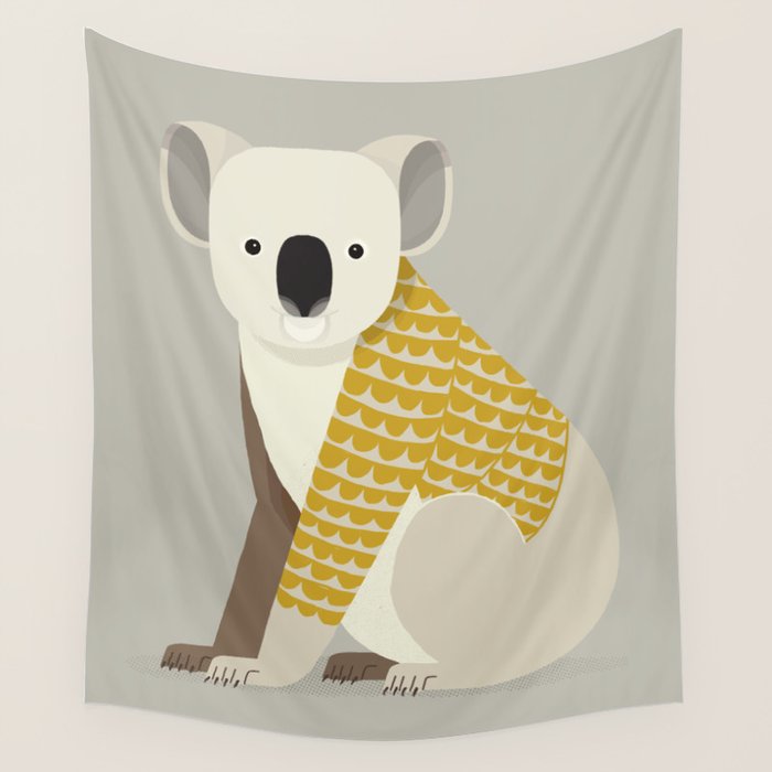 Whimsical Koala Wall Tapestry Gallery Image 4
